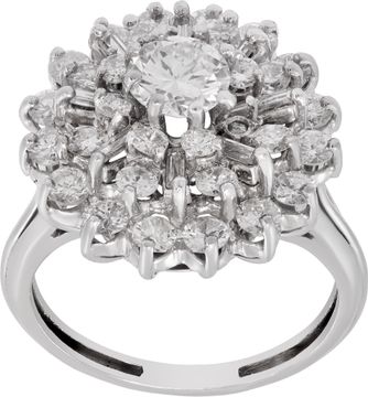 Diamond snowflake ring in platinum with approximately 1.00 carats in diamonds Ring Collection