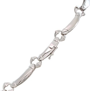 Diamond Station Necklace in 18k white gold with over 8.5 cararts