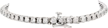 Diamond tennis bracelet in 14k white gold