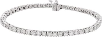 Diamond tennis bracelet in 18k white gold Bracelet Collection