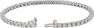 Diamond tennis bracelet in 18k white gold