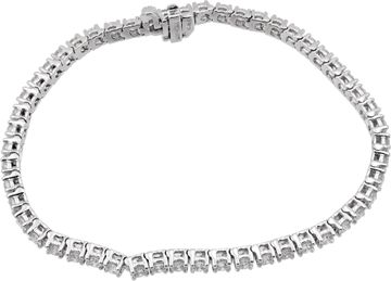 Diamond tennis bracelet in 18k white gold