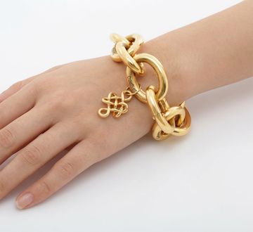 Diane Von Furstenberg for H. Stern "Sutra" 18K Large Gold Link Bracelet