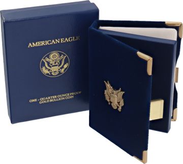 $10 American Eagle 1/4 oz Gold Coin with box and paperwork stamped 1995