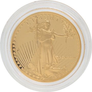 $25 American Eagle 1/2 oz Gold Coin with box and paperwork