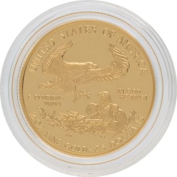 $25 American Eagle 1/2 oz Gold Coin with box and paperwork