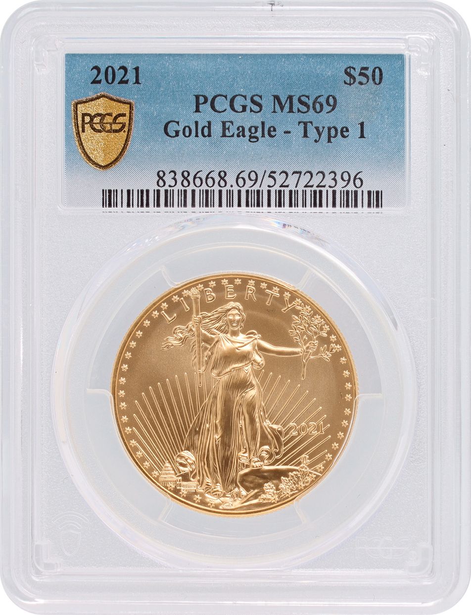 $50 American Liberty Gold Eagle Coin. 1 oz. of fine N517869