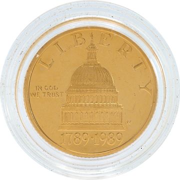 $5 Congress Bicentennial 1/4 oz Gold Coin