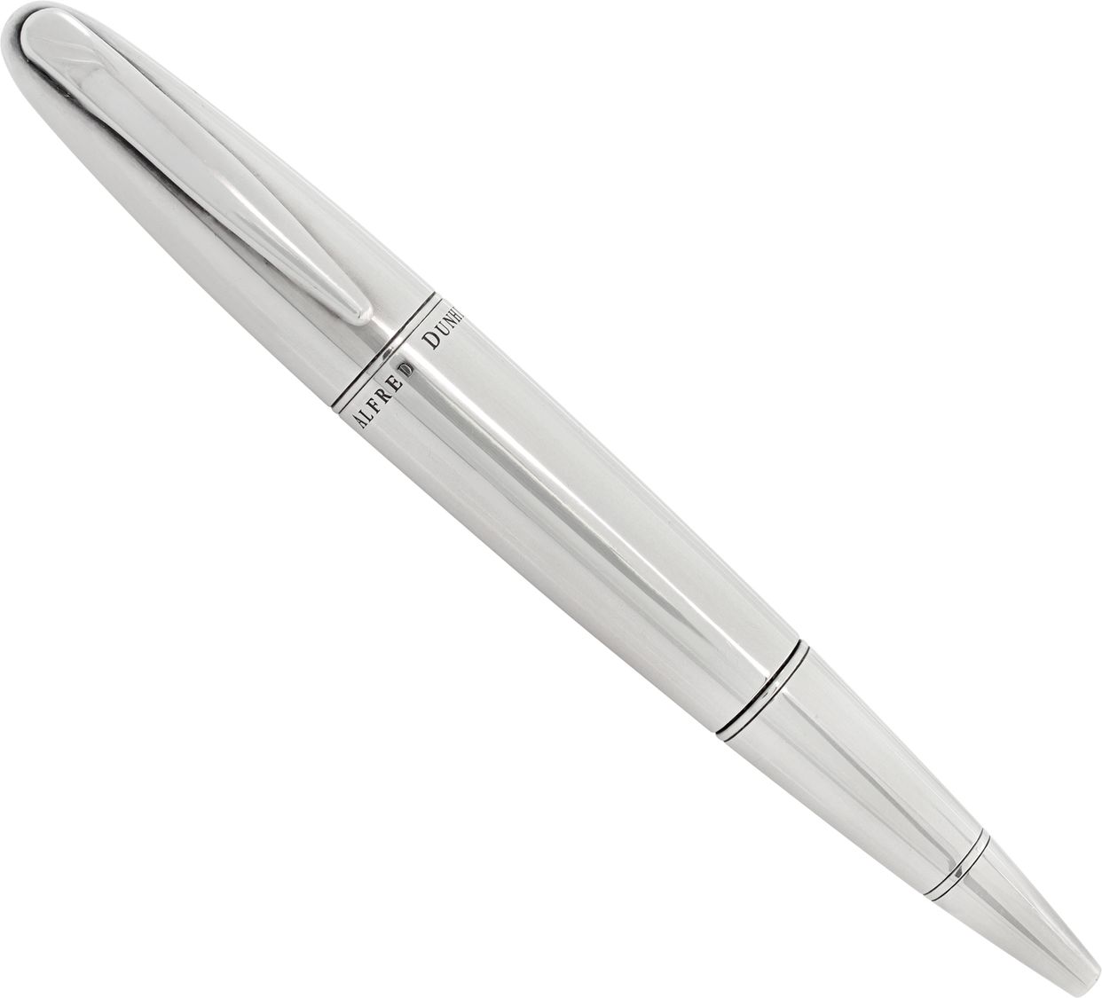 Dunhill Torpedo ballpoint pen in .925 sterling silver with