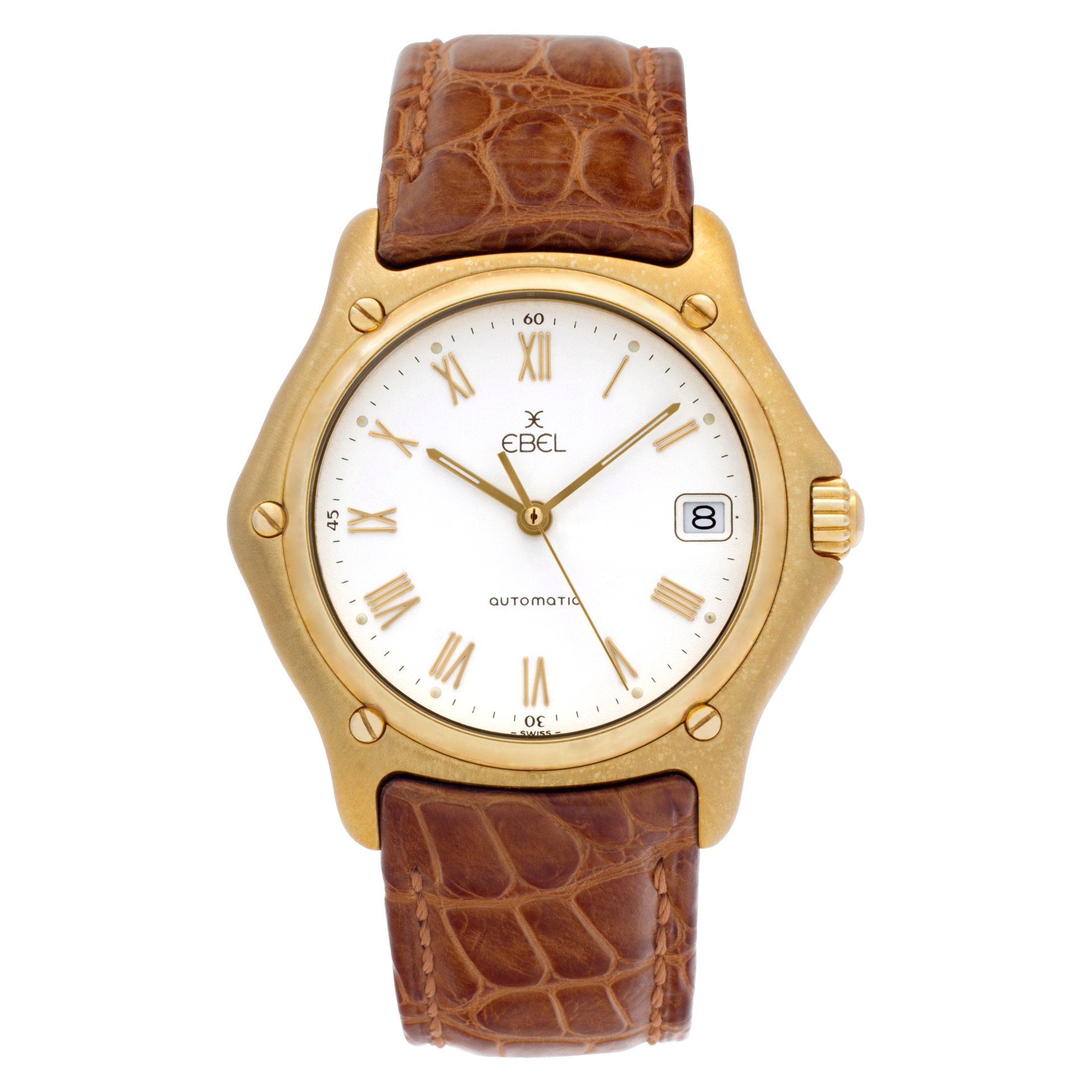 V*N様 ★EBEL 18K GOLD BEZEL 1911 腕時計 時計 送料 18 Karat Yellow Gold Gold 1911 Ebel Diamond Bezel Watch