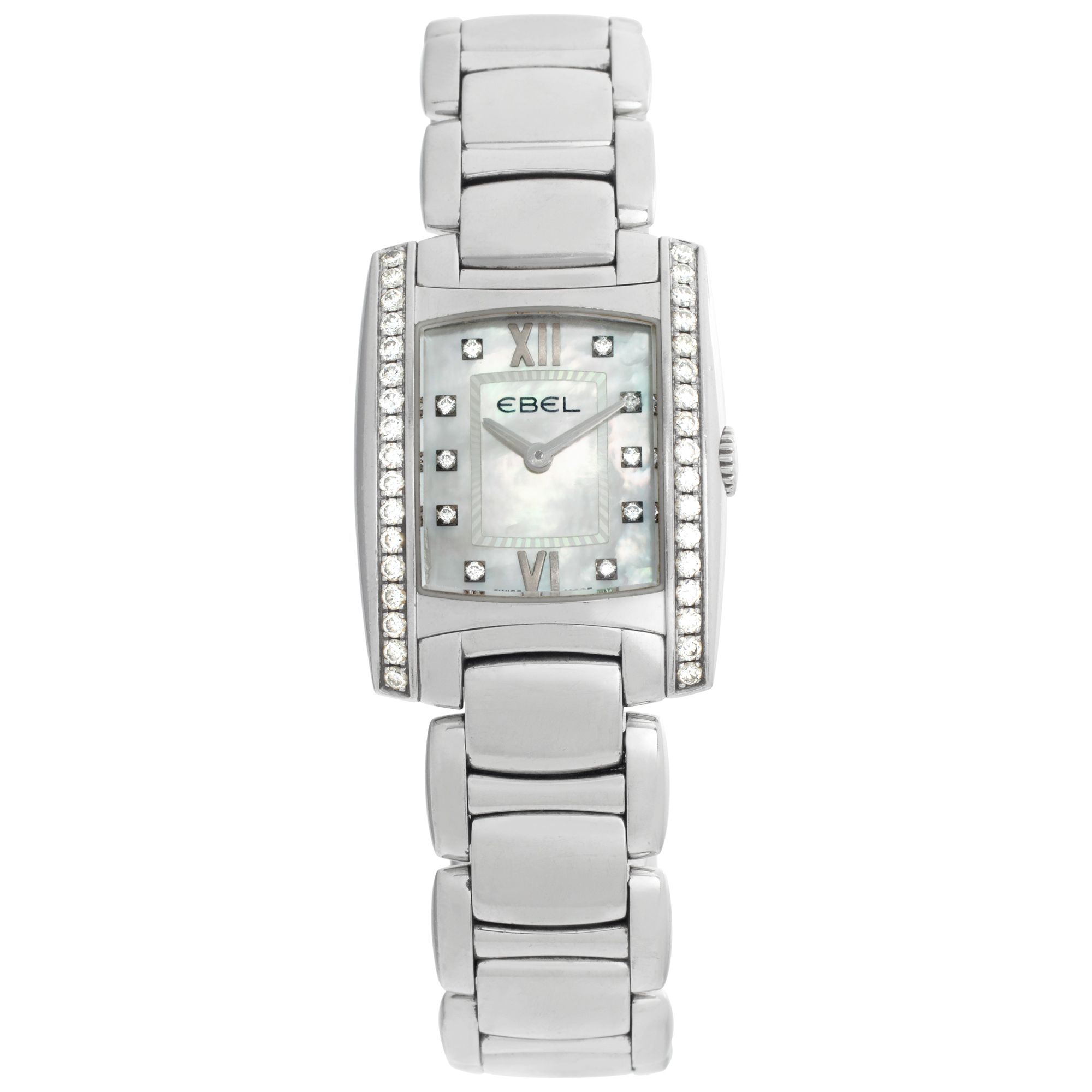 Pre-owned Ebel Brasilia E9976M2S stainless steel 23.5mm Quar
