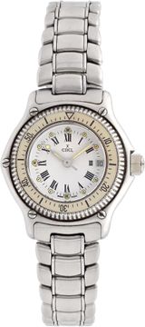 Ladies Ebel Discovery in stainless steel with a white dial Ebel Discovery 30mm 983912 Ladies Watch Collection