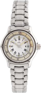 Ladies Ebel Discovery in stainless steel with a white dial Ebel Discovery 30mm 983912 Ladies Watch Collection