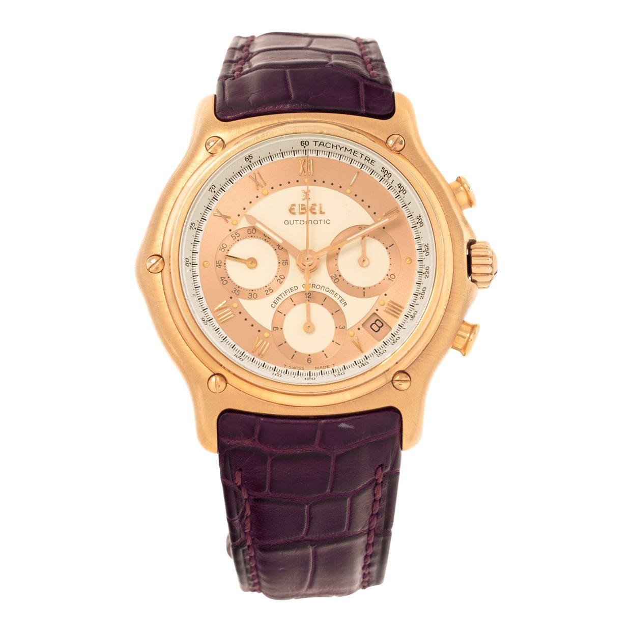 Ebel Le Modulor E5137241 18k rose gold 42mm auto watch | Gray & Sons