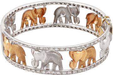 Elephant diamond bangle in 18k rose and yellow gold Elephant diamond bangle in 18k rose and yellow gold Bracelet Collection