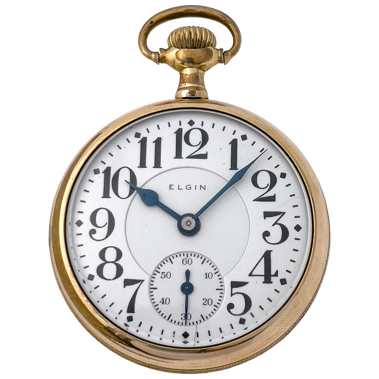 Used Elgin Double Roller Father Time gold fill 50mm Manual w