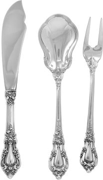 ELOQUENCE sterling silver flatware set 1953 by Lunt Silversmiths. The most complete Eloquence Lunt set being sold in America. TOTAL: 121 pieces. Over 170 troy ounces of .925 sterling silver