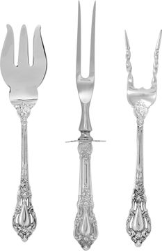 ELOQUENCE sterling silver flatware set 1953 by Lunt Silversmiths. The most complete Eloquence Lunt set being sold in America. TOTAL: 121 pieces. Over 170 troy ounces of .925 sterling silver