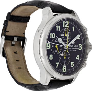 Ernst Benz Chronolunar 10300 Stainless Steel Black dial 47mm Automatic watch