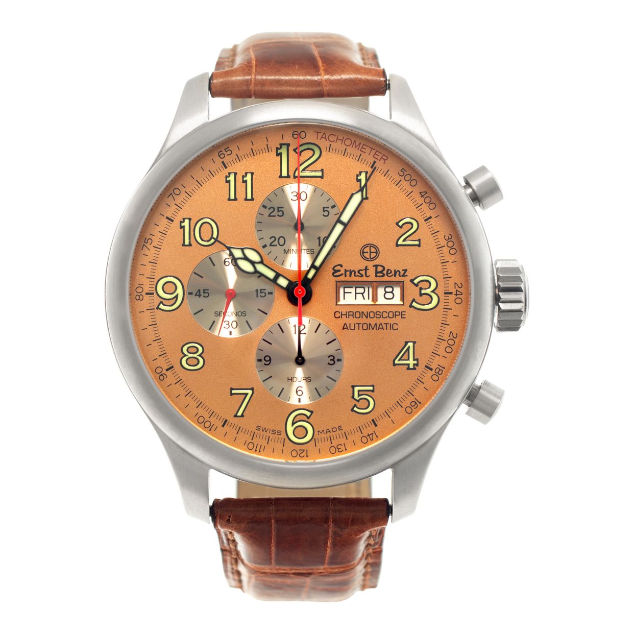 Used Ernst Benz Chronoscope GC10113 stainless steel 47mm |