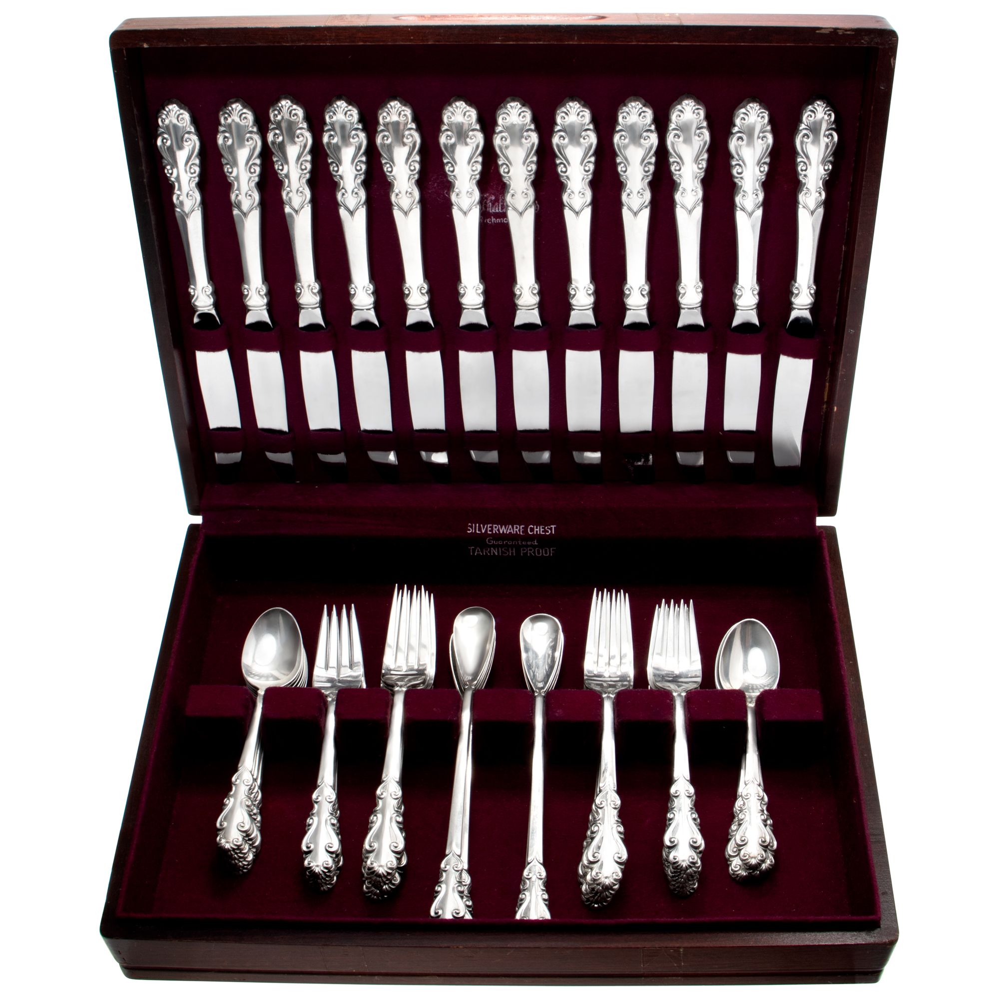 ESPLANADE Sterling silver flatware set patented in 1952 by