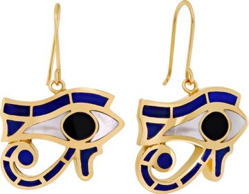 Eye of Ra earrings in 18k yellow gold Earring Collection