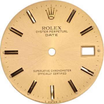 Factory Original Rolex Date Champagne Dial for 34mm Factory Original Rolex Date Champagne Dial for 34mm Dial Collection