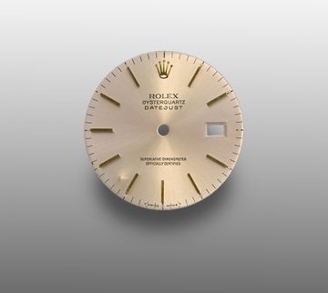 Factory Original Rolex Datejust Oysterquartz Silver Gold Dial 36mm Factory Original Rolex Datejust Oysterquartz Silver Gold Dial 36mm ref 17013 Dial Collection