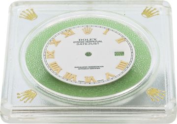 Factory Original Rolex Datejust white dial with gold roman numerals