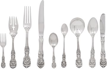 Francis The 1st Sterling Silver Flatware Set by Reed and Barton Six piece setting for 12 persons Sterling Silver Collection