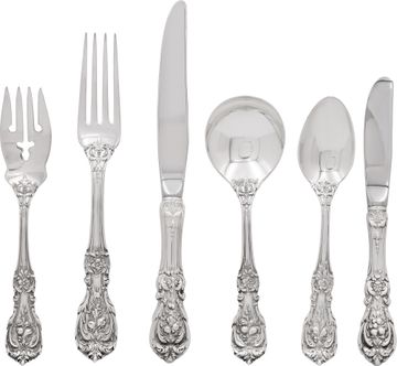 Francis The 1st Sterling Silver Flatware Set by Reed and Barton Six piece setting for 12 persons Sterling Silver Collection