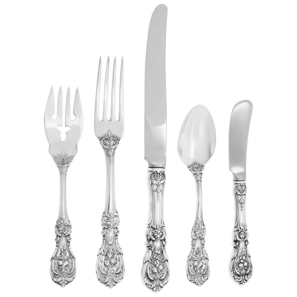 純銀ディナーセット6本　Reed & Barton Francis First Reed & Barton Francis I 89pcs Silverware 6-Pc Lunch Size