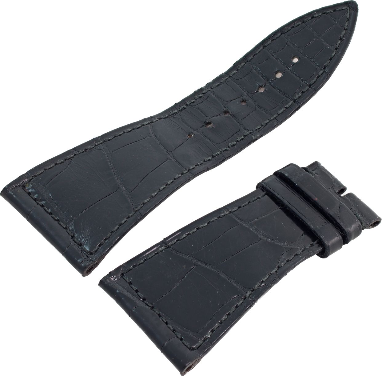 Franck Muller 19-16mm Leather Black Mens Band | eBay