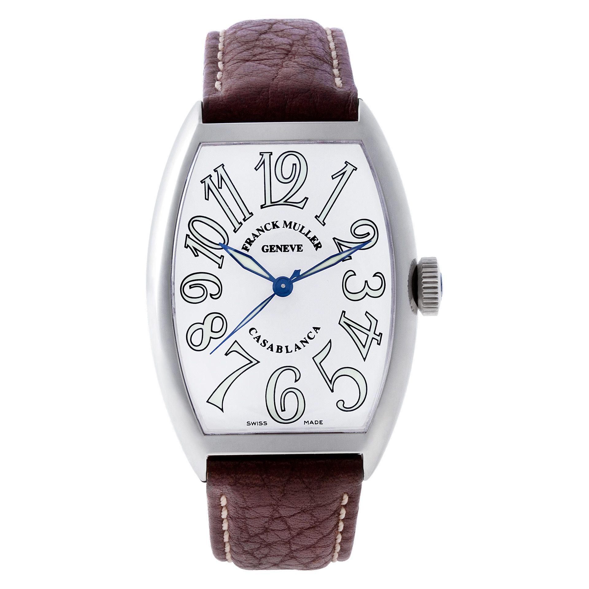 Pre-owned Franck Muller Casablanca 5850 stainless steel 38mm