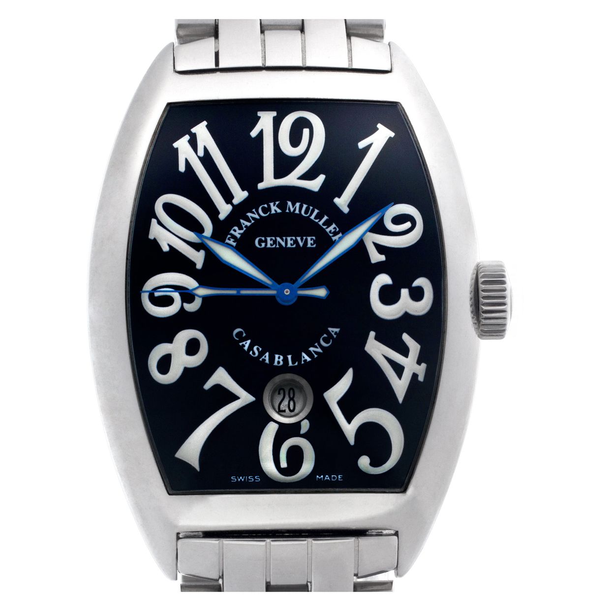 Pre-owned Franck Muller Casablanca 8880 C DT Stainless Steel