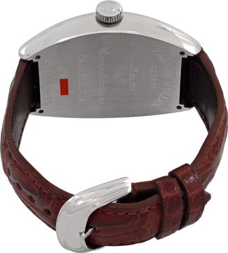 Franck Muller Casablanca in stainless steel on a alligator strap