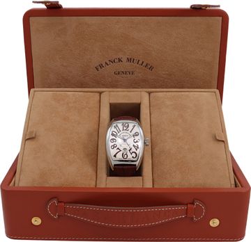 Franck Muller Casablanca in stainless steel on a alligator strap