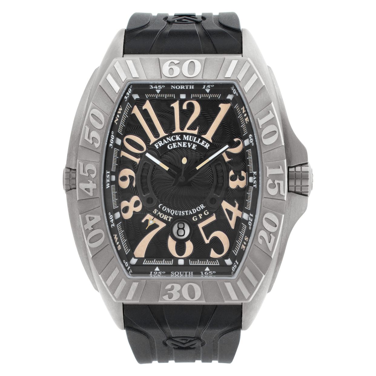 Franck Muller Conquistador ブラック Pre-owned Franck Muller Conquistador Sport GPG 9900scdtgpg