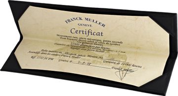 Franck Muller Cintree Curvex in 18k white gold