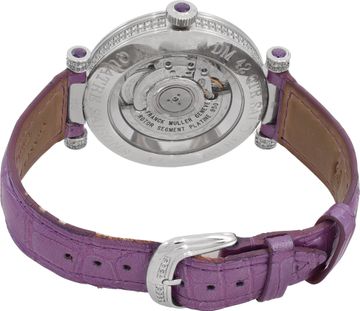 Franck Muller Double Mystery in 18k white gold sapphire bezel and dial