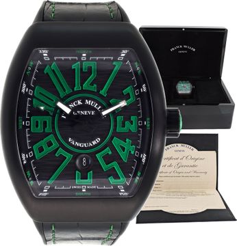 Franck Muller Vanguard "44mm Carbon Green" 44mm V 45 SC DT Mens Watch Collection