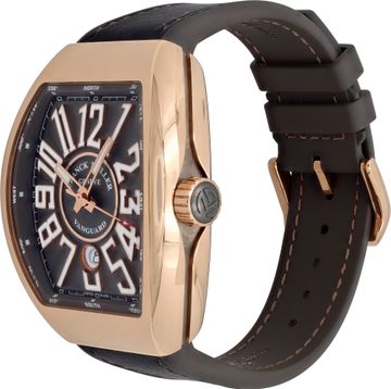 Franck Muller Vanguard V 45 sc dt 18k rose gold 53.5mm auto watch
