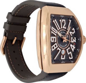 Franck Muller Vanguard V 45 sc dt 18k rose gold 53.5mm auto watch