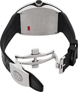 Franck Muller Vanguard V 45 SC DT Stainless Steel Black dial 53.7mm Automatic wa