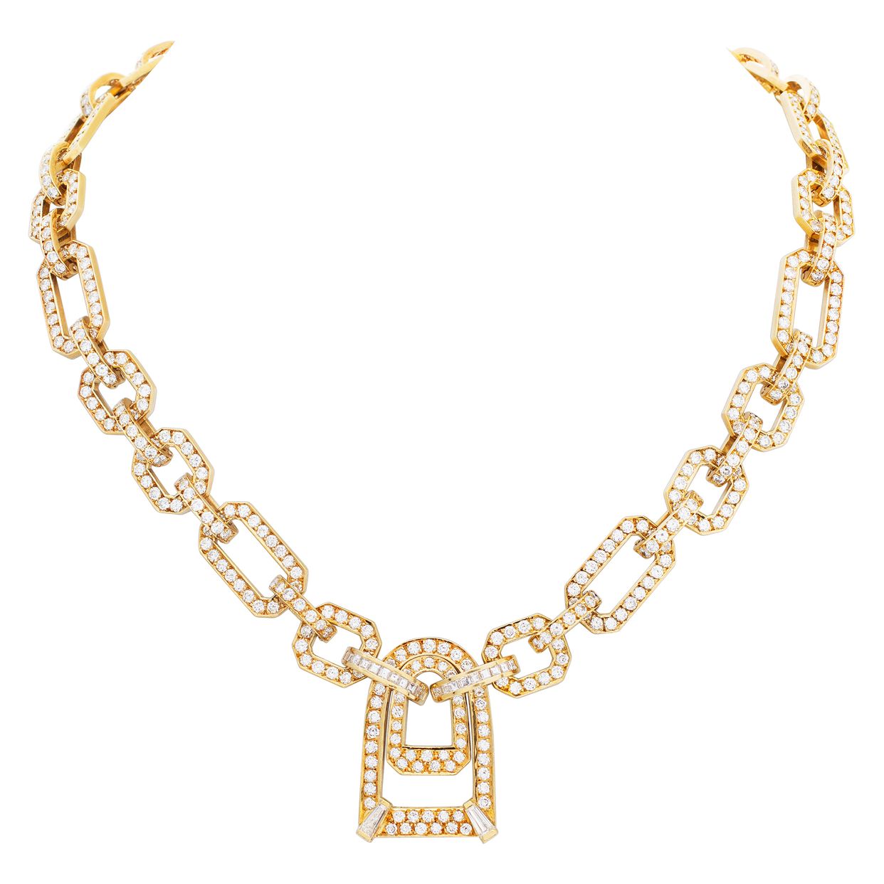 Diamond Chain Link Necklace