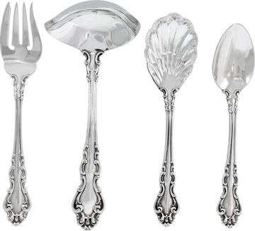 Georgian Rose by Reed & Barton Sterling Silver flatware set - 51 pieces