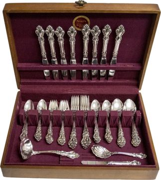 Georgian Rose by Reed & Barton Sterling Silver flatware set - 51 pieces