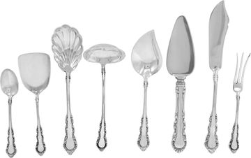 GEORGIAN ROSE sterling silver flatware set patented in 1941 by REED & BARTON