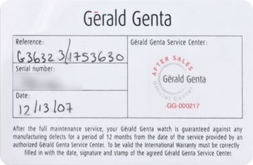 Gerald Genta Retro g3632 18k 36mm auto watch