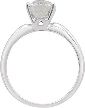 GIA certified old mine brilliant cut diamond ring in platinum